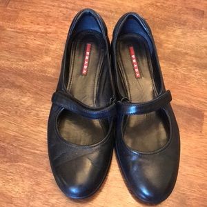 Prada black women’s 7 Mary Jane flats